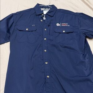 Men's Navy Blue Button Down Shirt